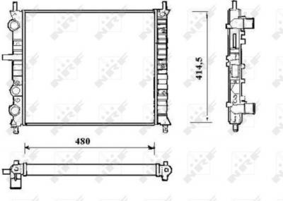 NRF  58191 Radiateur, refroidissement du moteur