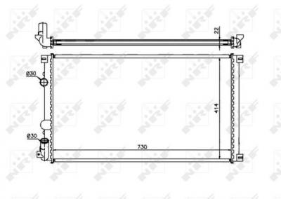 NRF  58321 Radiateur, refroidissement du moteur