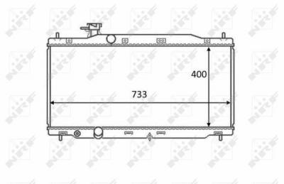 NRF Radiateur de refroidissement  58458 (X1)