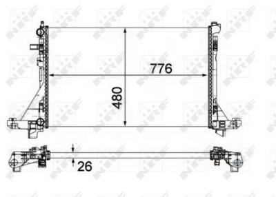 NRF Radiateur de refroidissement  58482 (X1)