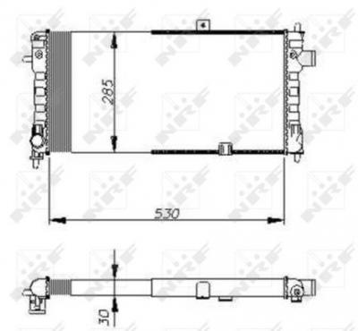NRF  58675 Radiateur, refroidissement du moteur