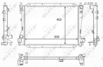 NRF Radiateur de refroidissement  59050 (X1)