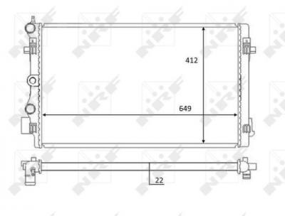 NRF Radiateur de refroidissement  59056 (X1)