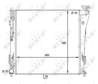 NRF Radiateur de refroidissement  59087 (X1)