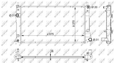 NRF Radiateur de refroidissement  59205 (X1)