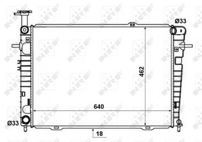NRF Radiateur de refroidissement  53192 (X1)