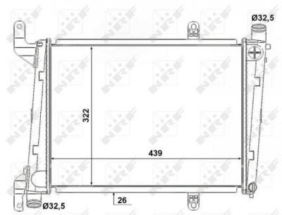 NRF Radiateur de refroidissement  53193 (X1)