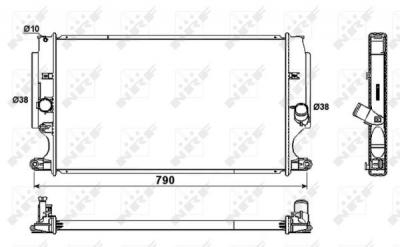 NRF Radiateur de refroidissement  53181 (X1)