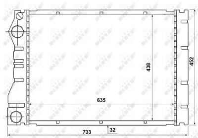 NRF  53975 Radiateur, refroidissement du moteur