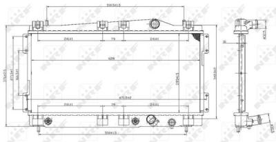 NRF  53955 Radiateur, refroidissement du moteur