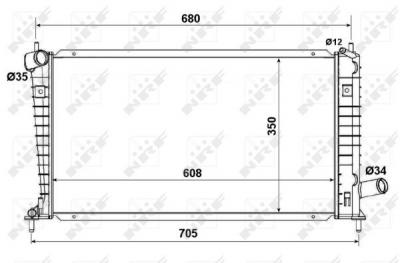 NRF Radiateur de refroidissement  53189 (X1)
