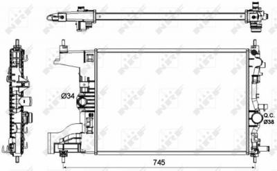 NRF  53148 Radiateur, refroidissement du moteur