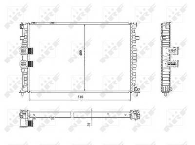 NRF  50468 Radiateur, refroidissement du moteur