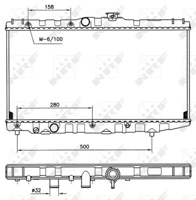 NRF Radiateur de refroidissement  507581 (X1)