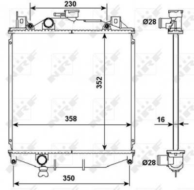 NRF  507644 Radiateur, refroidissement du moteur
