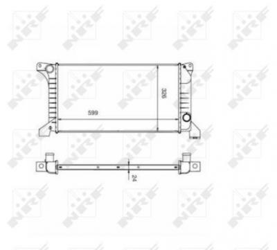 NRF  516212 Radiateur, refroidissement du moteur