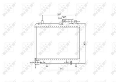 NRF  53745 Radiateur, refroidissement du moteur