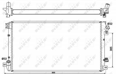 NRF  53076 Radiateur, refroidissement du moteur