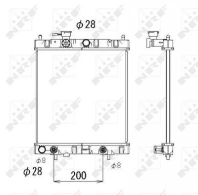NRF  53510 Radiateur, refroidissement du moteur
