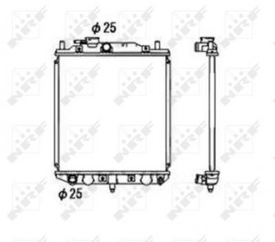 NRF  53673 Radiateur, refroidissement du moteur
