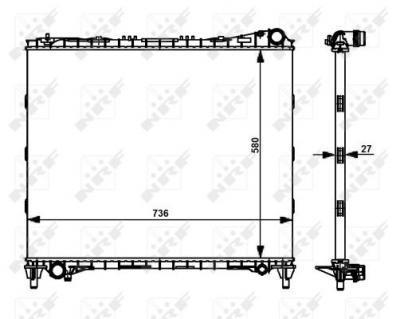 NRF  59174&nbsp;refrigerantes du moteur
