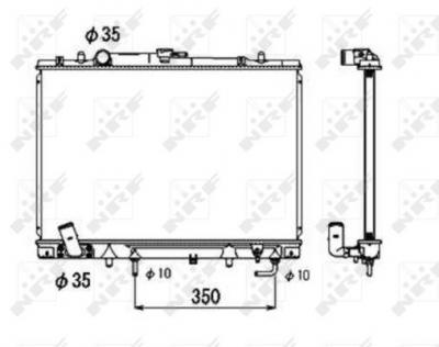 NRF  53687 Radiateur, refroidissement du moteur