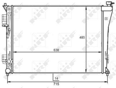 NRF Radiateur de refroidissement  59097 (X1)