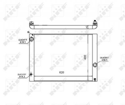 NRF  53724 Radiateur, refroidissement du moteur