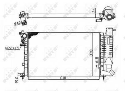 NRF Radiateur de refroidissement  50475 (X1)