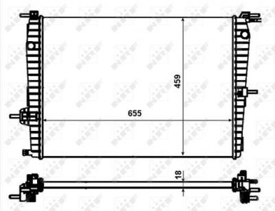NRF  53011 Radiateur, refroidissement du moteur