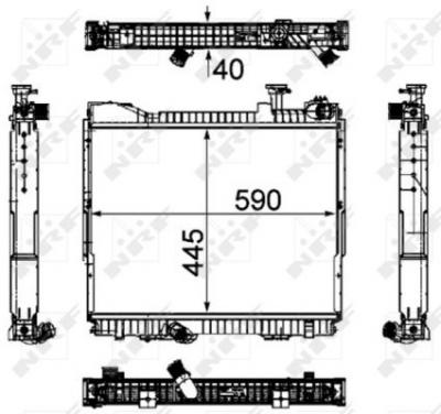 NRF  53860 Radiateur, refroidissement du moteur