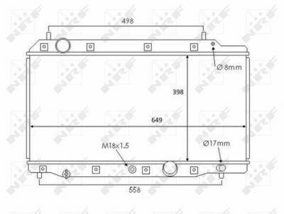 NRF Radiateur de refroidissement  58383 (X1)