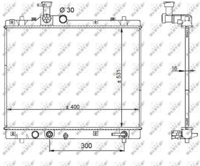NRF Radiateur, refroidissement du moteur  59208