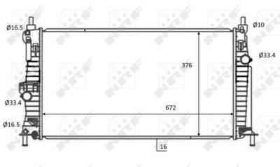 NRF Radiateur de refroidissement  59068 (X1)