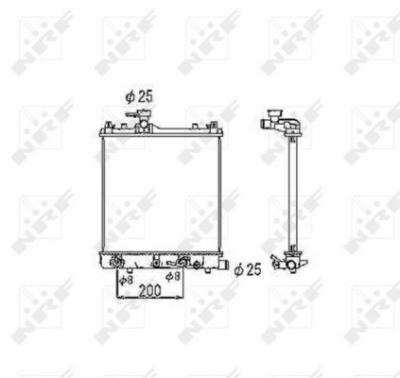 NRF  53445 Radiateur, refroidissement du moteur