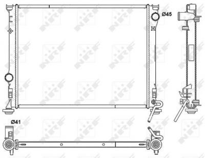 NRF Radiateur, refroidissement du moteur  53042
