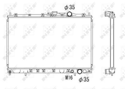 NRF  53301 Radiateur, refroidissement du moteur