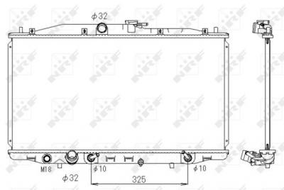 NRF  53391 Radiateur, refroidissement du moteur