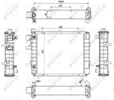 NRF Radiateur, refroidissement du moteur  52299