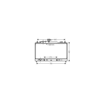 VAN WEZEL Radiateur refroidissement du moteur 27002228 International Radiators