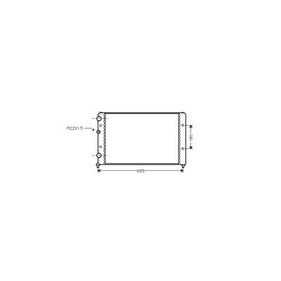 VAN WEZEL Radiateur refroidissement du moteur 49002031 International Radiators