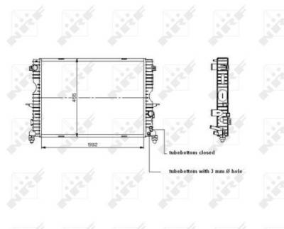 NRF  509729 Radiateur, refroidissement du moteur