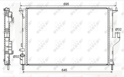 NRF  53118 Radiateur, refroidissement du moteur