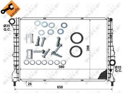 NRF  53238 Radiateur, refroidissement du moteur