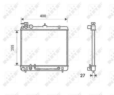 NRF  53256 Radiateur, refroidissement du moteur