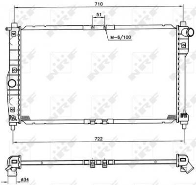 NRF  53263 Radiateur, refroidissement du moteur