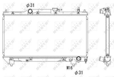NRF  53267 Radiateur, refroidissement du moteur