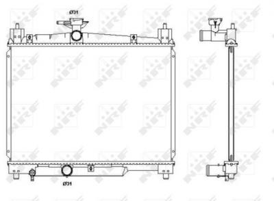 NRF  53270 Radiateur, refroidissement du moteur