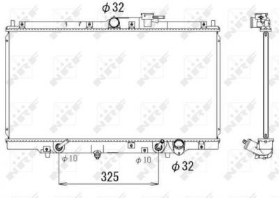 NRF  53328 Radiateur, refroidissement du moteur