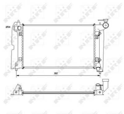 NRF  53396 Radiateur, refroidissement du moteur